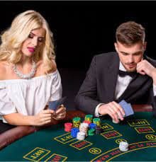 dewaslot777 live-dealer studio setup with professional croupiers